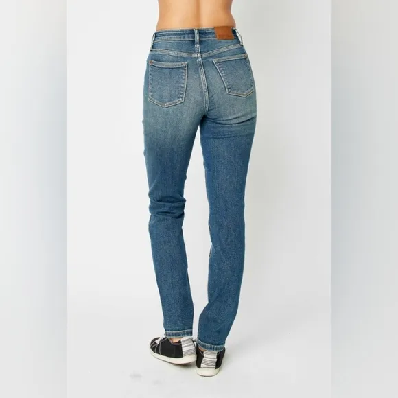 Judy Blue HR Vintage Wash Pocket Relaxed Jeans Slim Straight Skinny Various NEW