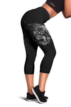 Jumping Horse Black Women's Capris
