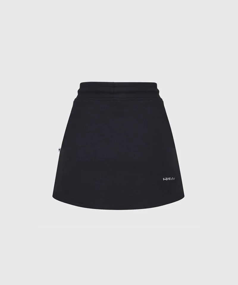 KANDINI Sweat Mini Skirt - Charcoal