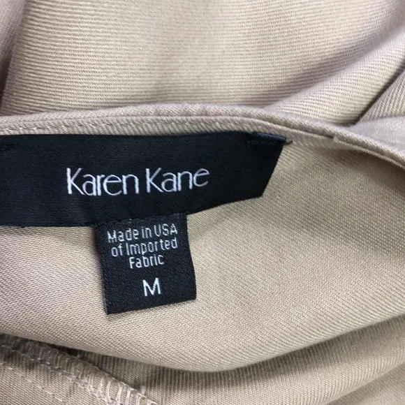 Karen Kane Womens Beige Button Down Jacket M