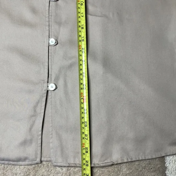 Karen Kane Womens Beige Button Down Jacket M