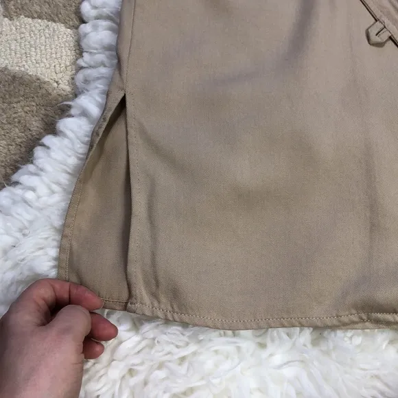Karen Kane Womens Beige Button Down Jacket M