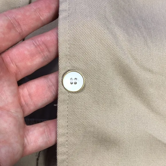 Karen Kane Womens Beige Button Down Jacket M