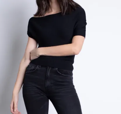 Karina Grimaldi Natalia Knit Top - Black