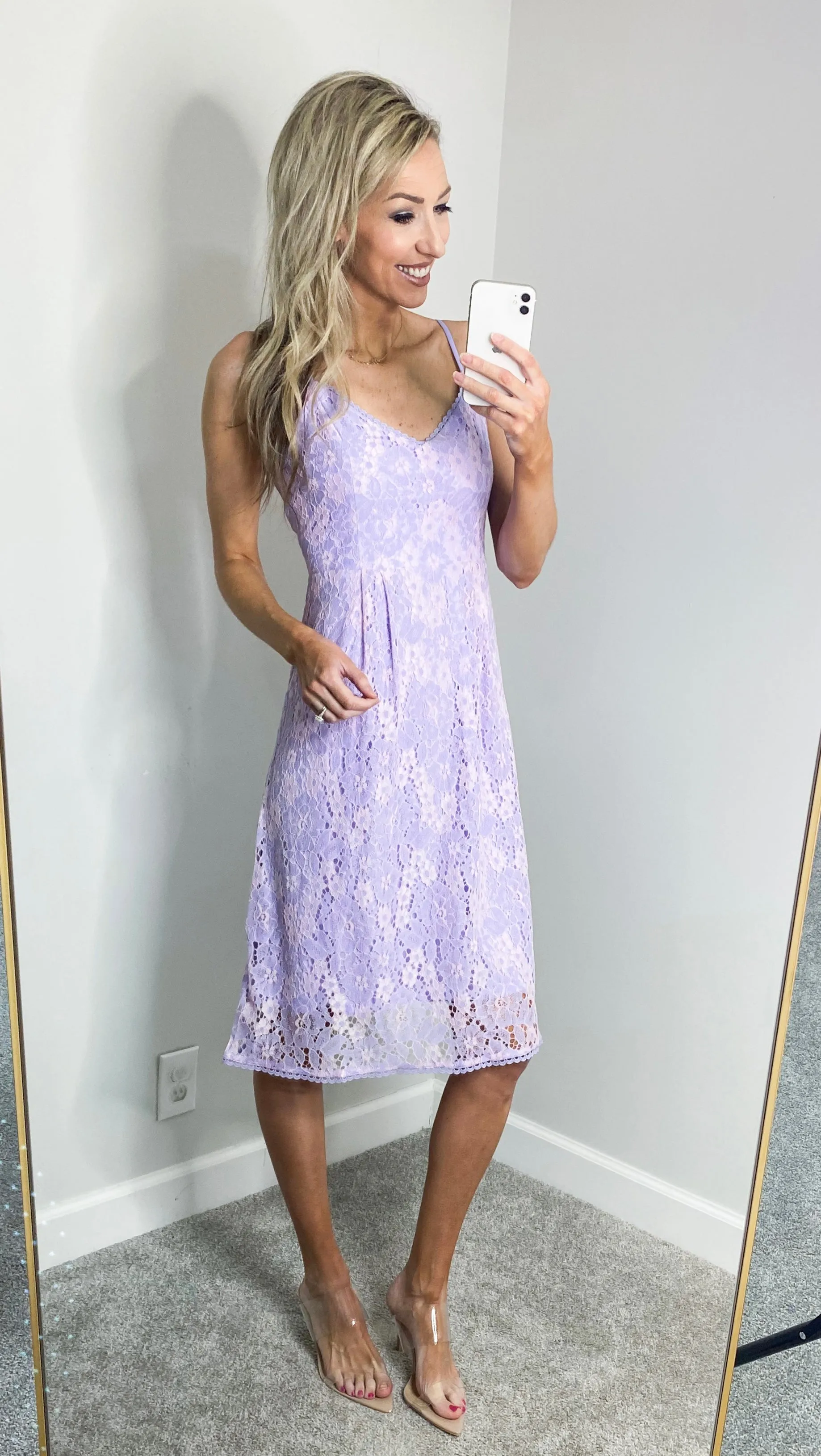 Kasey Floral Lace Midi Dress
