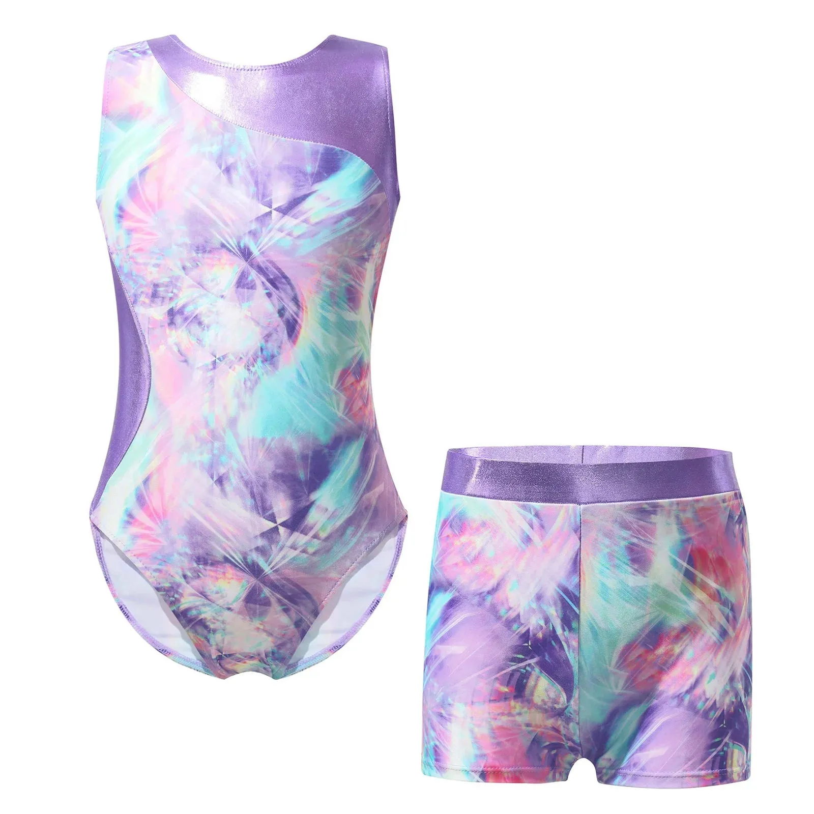 Kids Girl Ballet Dance Gymnastic Leotard with Shorts: Versatile Performance Wear