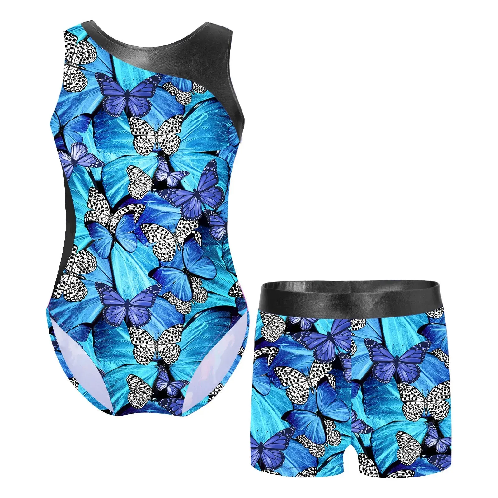 Kids Girl Ballet Dance Gymnastic Leotard with Shorts: Versatile Performance Wear