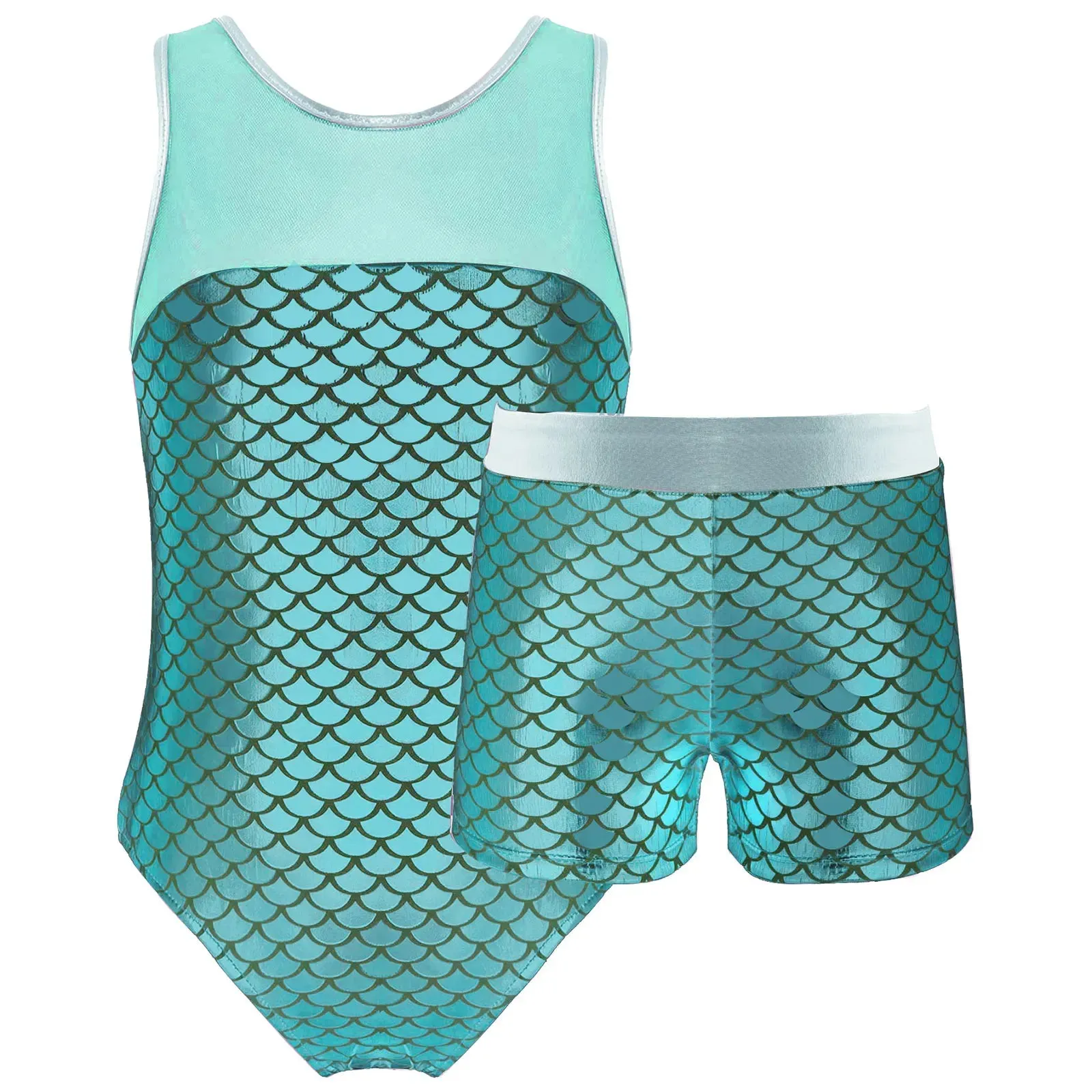 Kids Girl Ballet Dance Gymnastic Leotard with Shorts: Versatile Performance Wear