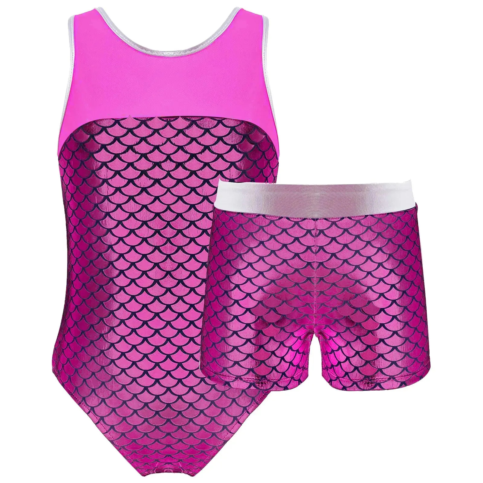 Kids Girl Ballet Dance Gymnastic Leotard with Shorts: Versatile Performance Wear
