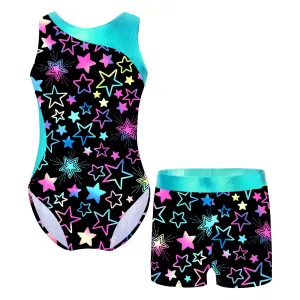 Kids Girl Ballet Dance Gymnastic Leotard with Shorts: Versatile Performance Wear