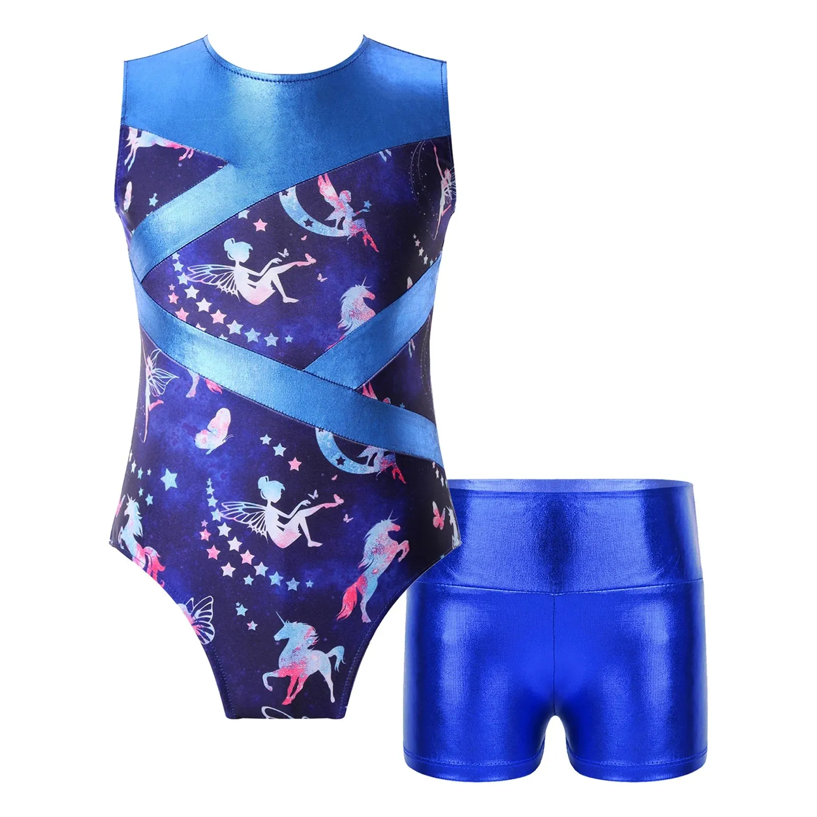 Kids Girl Ballet Dance Gymnastic Leotard with Shorts: Versatile Performance Wear