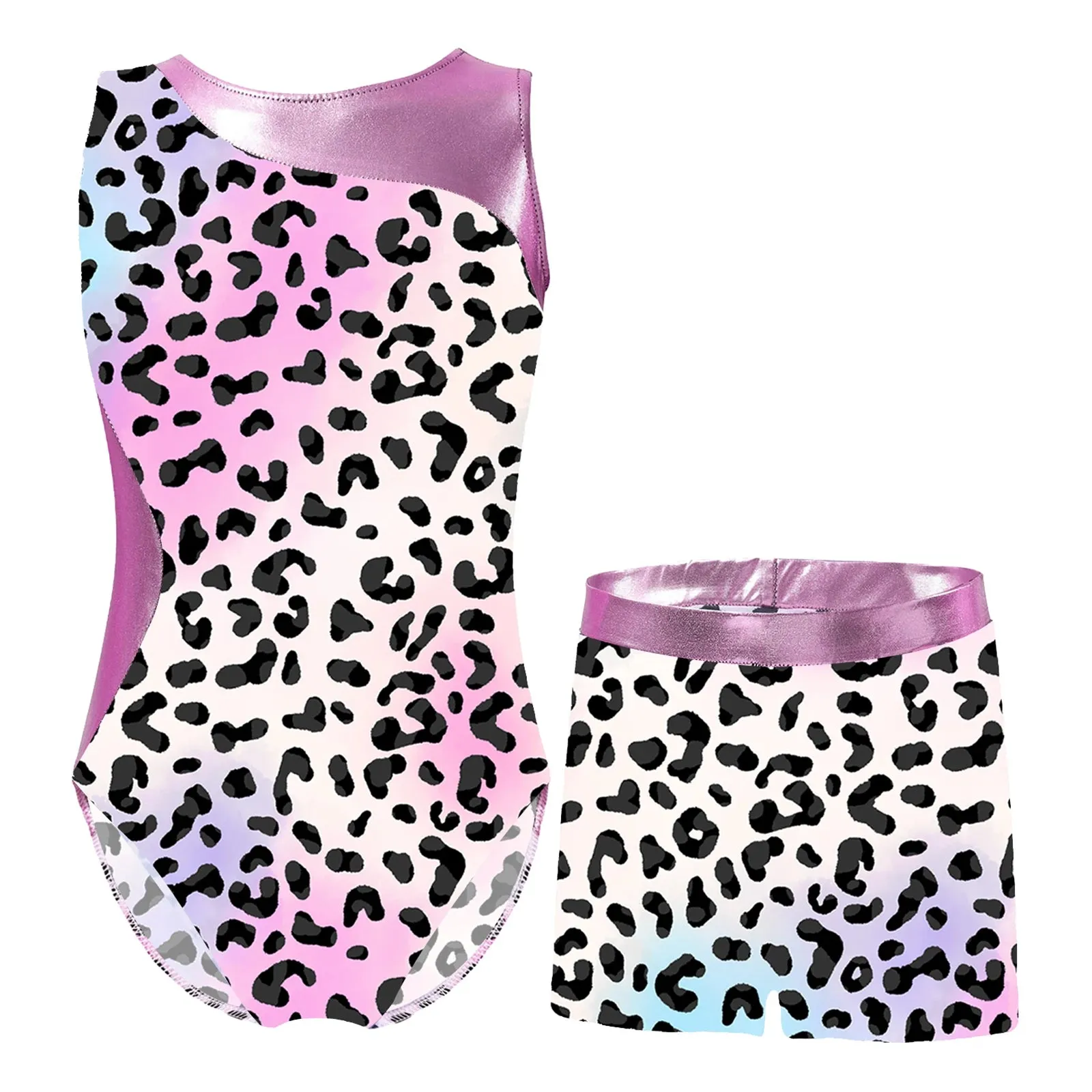 Kids Girl Ballet Dance Gymnastic Leotard with Shorts: Versatile Performance Wear
