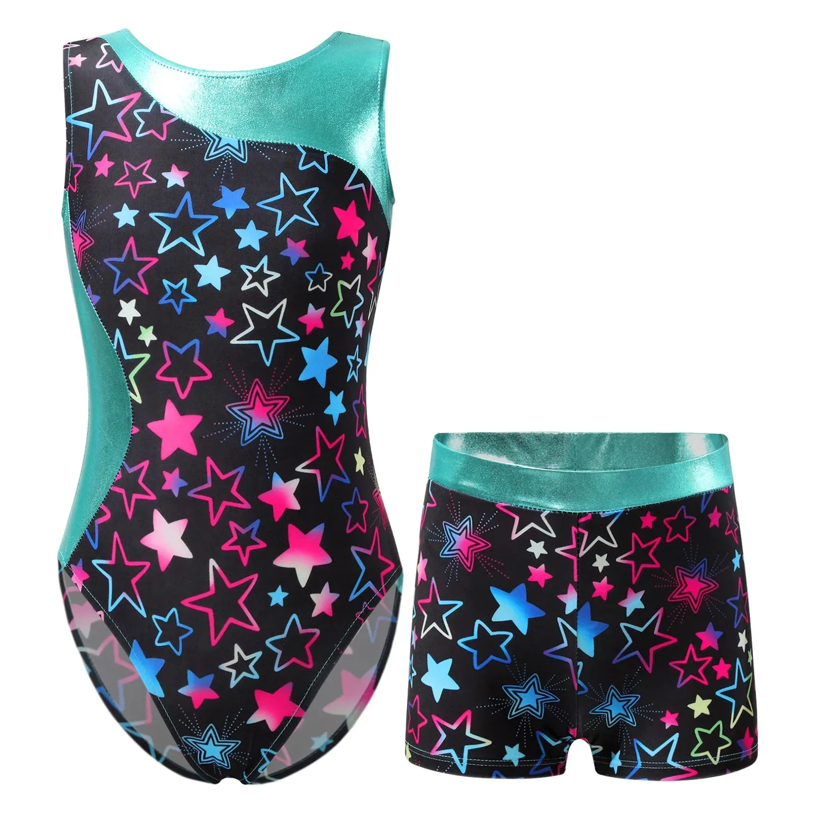 Kids Girl Ballet Dance Gymnastic Leotard with Shorts: Versatile Performance Wear
