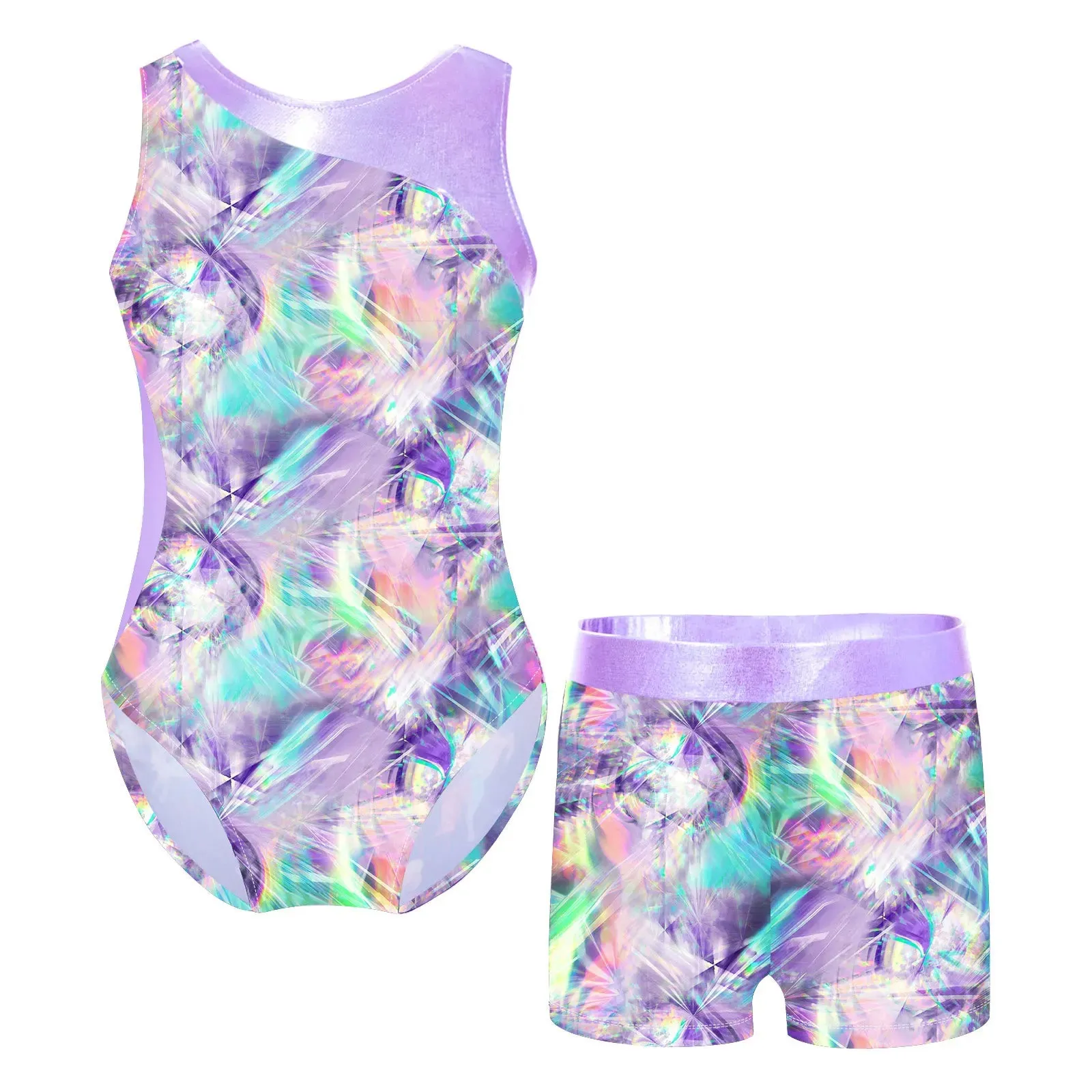 Kids Girl Ballet Dance Gymnastic Leotard with Shorts: Versatile Performance Wear