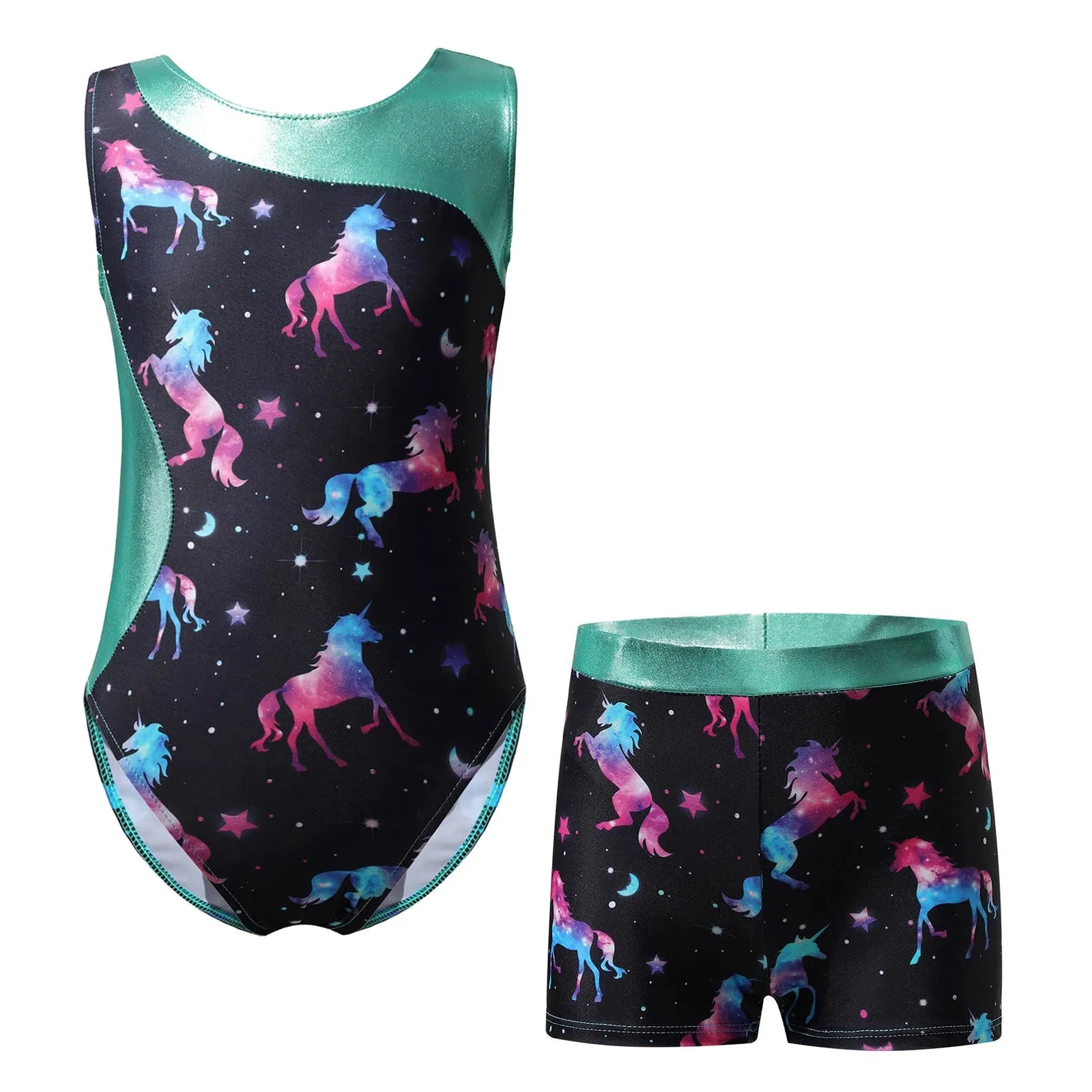 Kids Girl Ballet Dance Gymnastic Leotard with Shorts: Versatile Performance Wear
