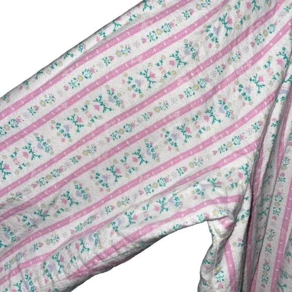 Lanz Of Salzburg Womens Nightgown Size XL Multicolor Flannel Long Sleeve