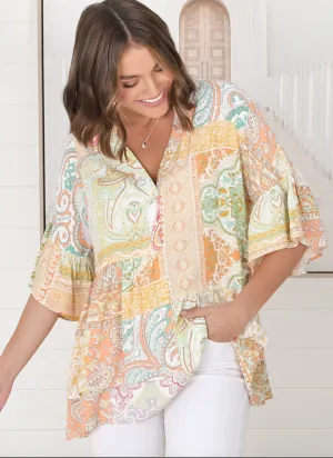 LEMON BURST LOOSE TOP
