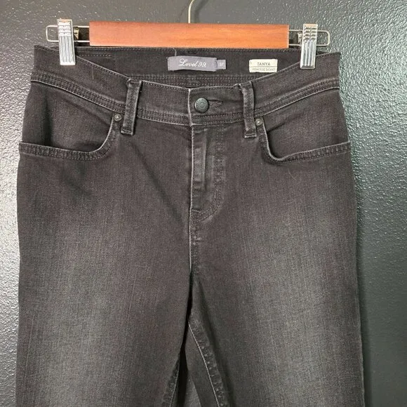 Level 99 Women's Tanya High Rise Skinny Jeans Size 27 Black Denim