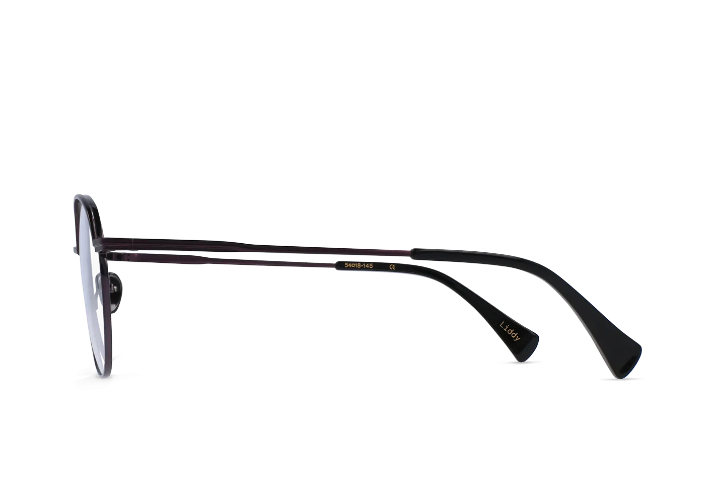 LIDDY-Mauve-Gunmetal/Black/Clear