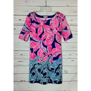 Lilly Pulitzer Women's XXS Extra Extra Small Pink Blue Purple Floral Zebra Dress