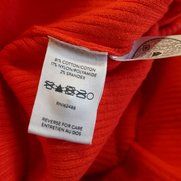 Lita By Ciara True Rib Skirt Women's midi in Fiery Red Size XXL NWT $228