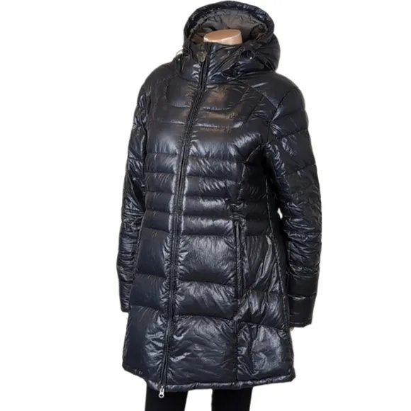 Lola Down Feather Puffer Jacket Long Parka Winter Coat Hooded Water Resistant