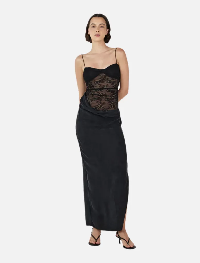 Lola Midi Dress - Black