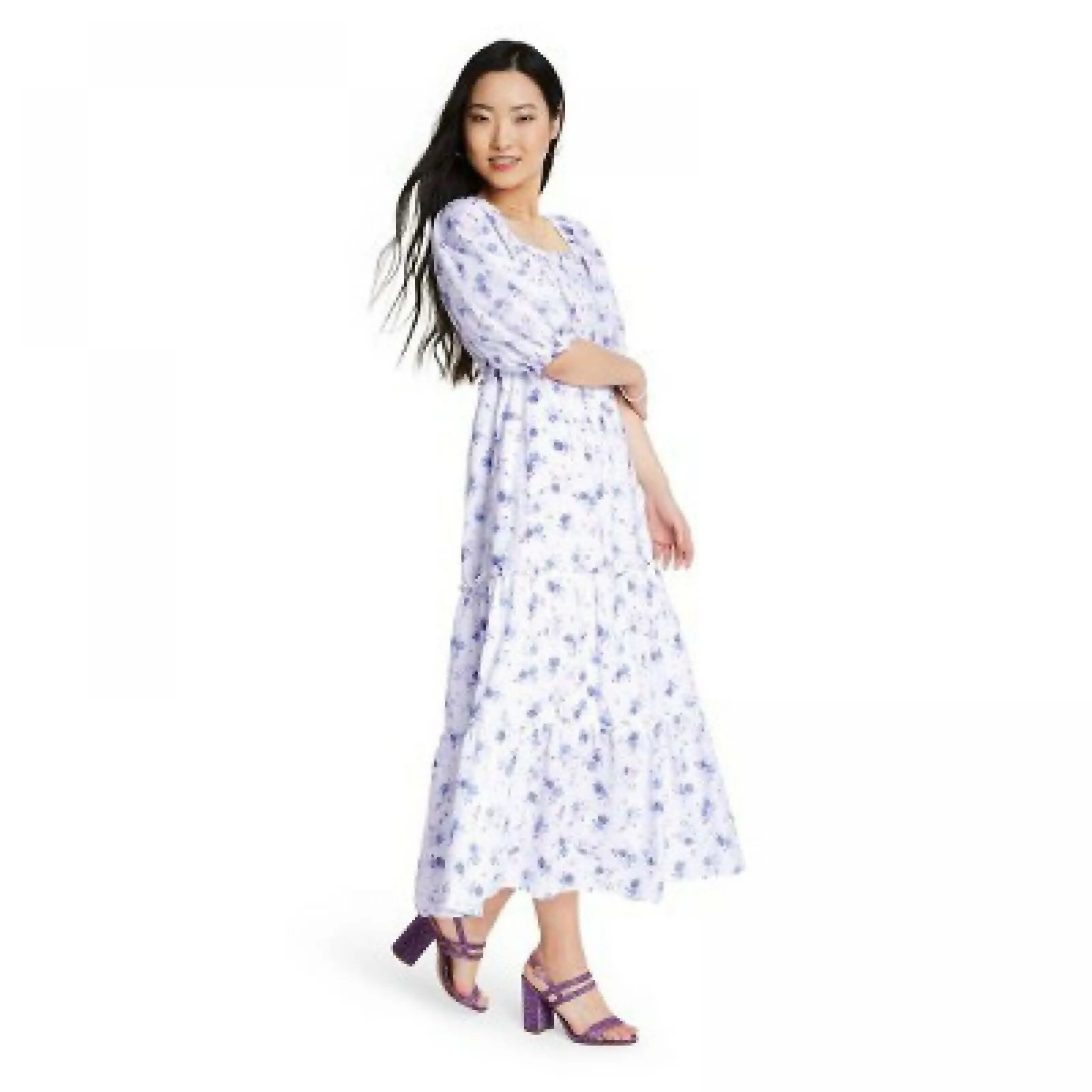 LoveShackFancy for TRGT Women's Gemma Puff Sleeve Maxi Dress