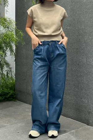 Luciana® | Wide Denim Trousers For Women