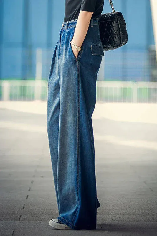 Luciana® | Wide Denim Trousers For Women