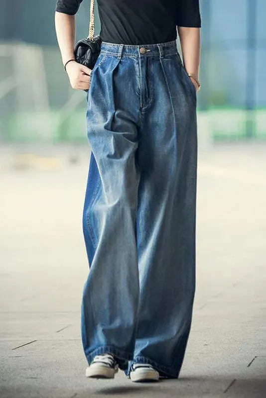 Luciana® | Wide Denim Trousers For Women