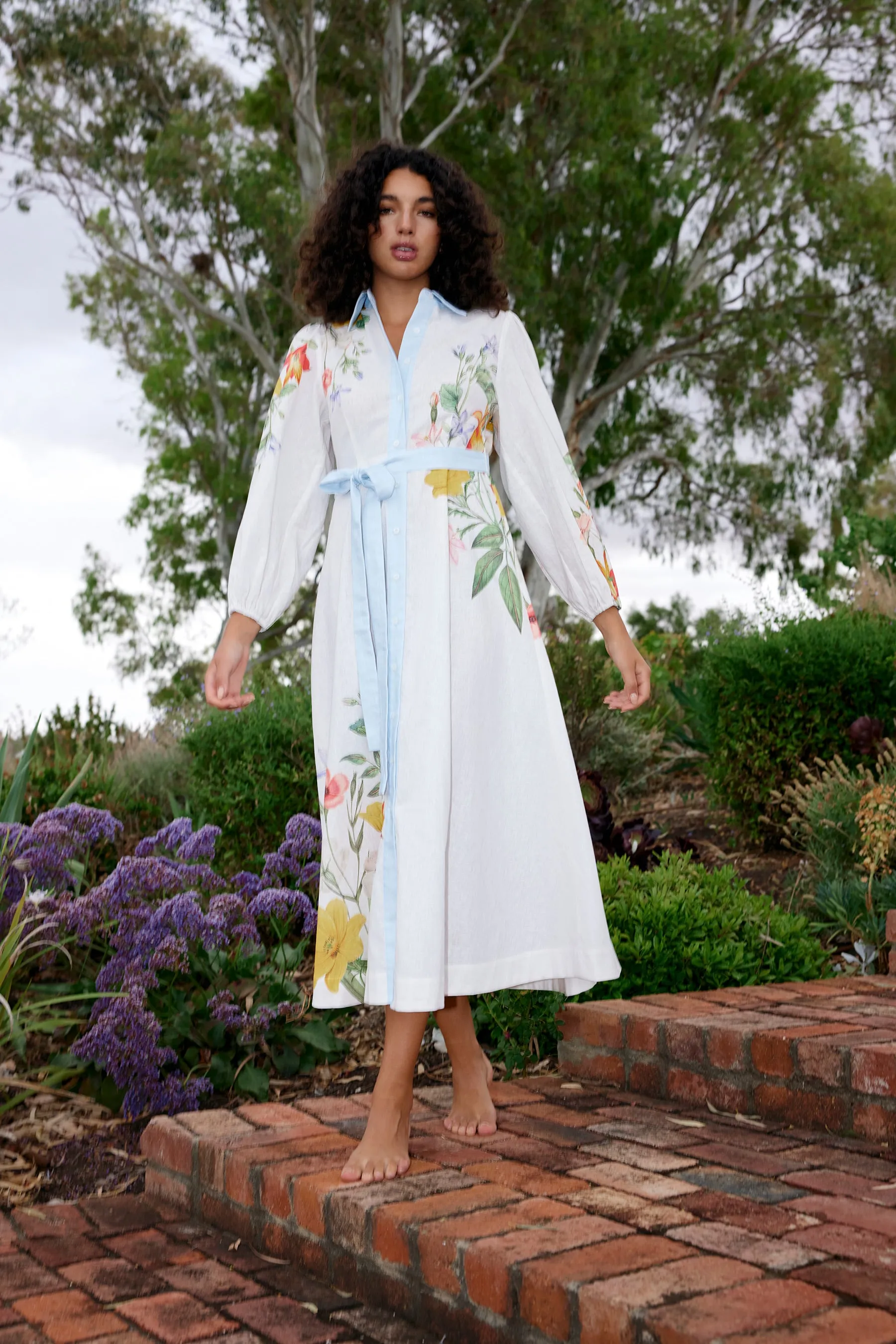LUCILLE DRESS IN WHISPER FLEUR - ONLINE EXCLUSIVE