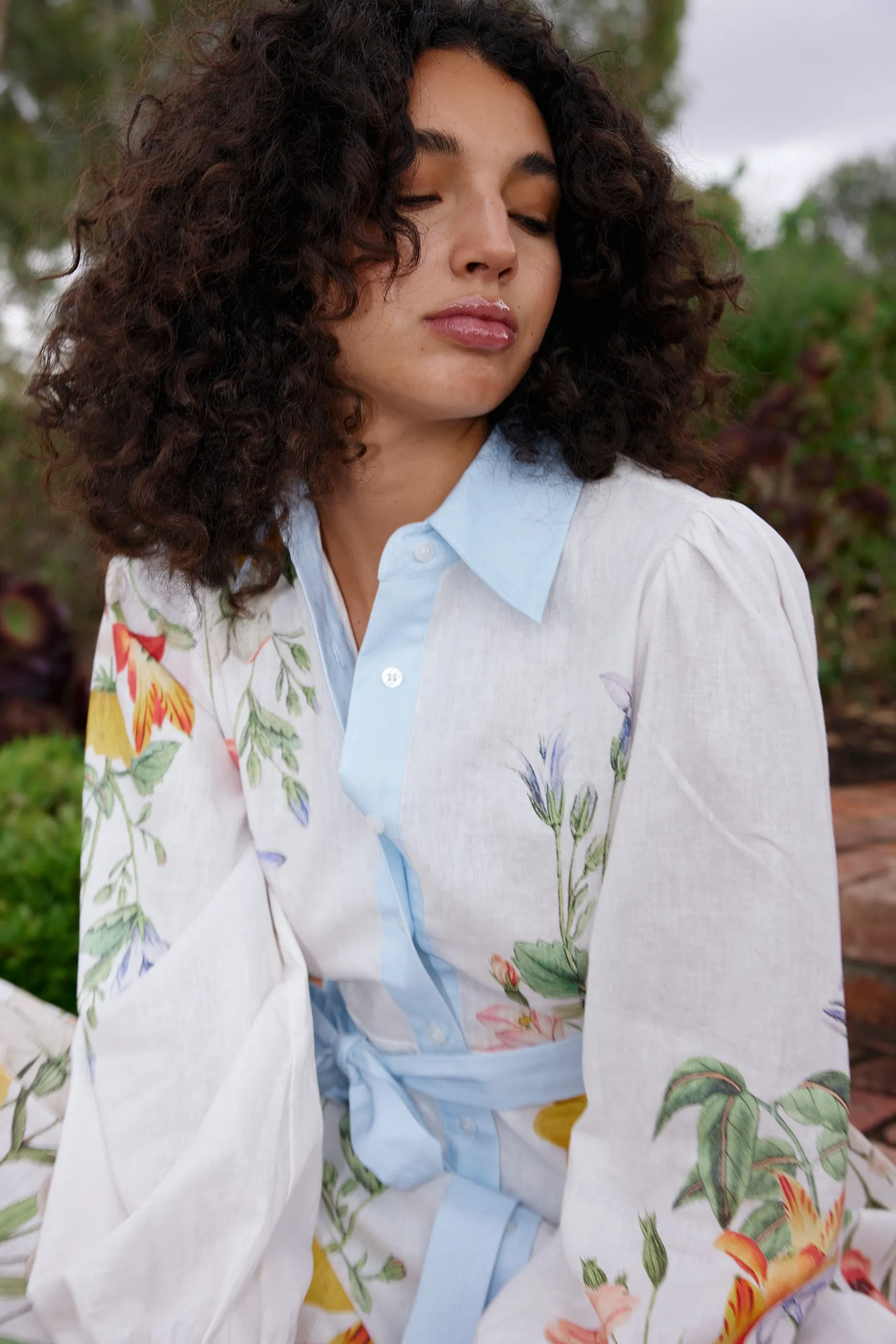LUCILLE DRESS IN WHISPER FLEUR - ONLINE EXCLUSIVE