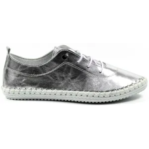 Lunar St Ives Metallic Silver Shoes