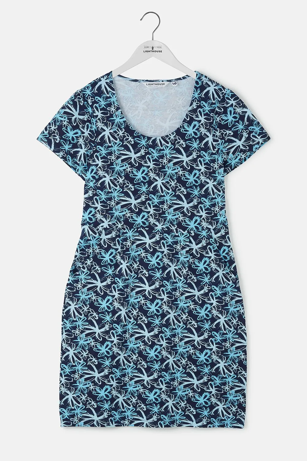 Lydia Dress - Navy Floral
