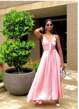 Madam Mystique Pink Arya Maxi Dress