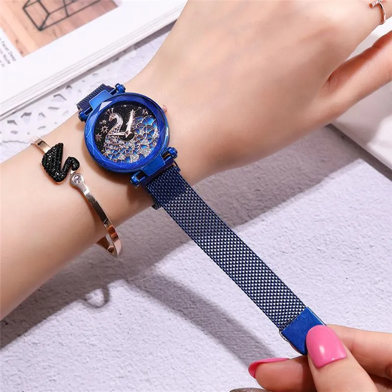 Magnetic Peacock Women's Wristwatch