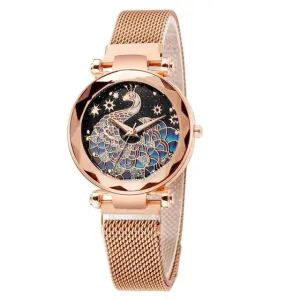 Magnetic Peacock Women's Wristwatch