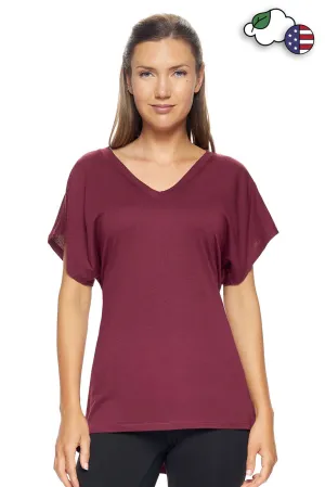 MC212 MoCA™ V-Neck Cinch Back Tee