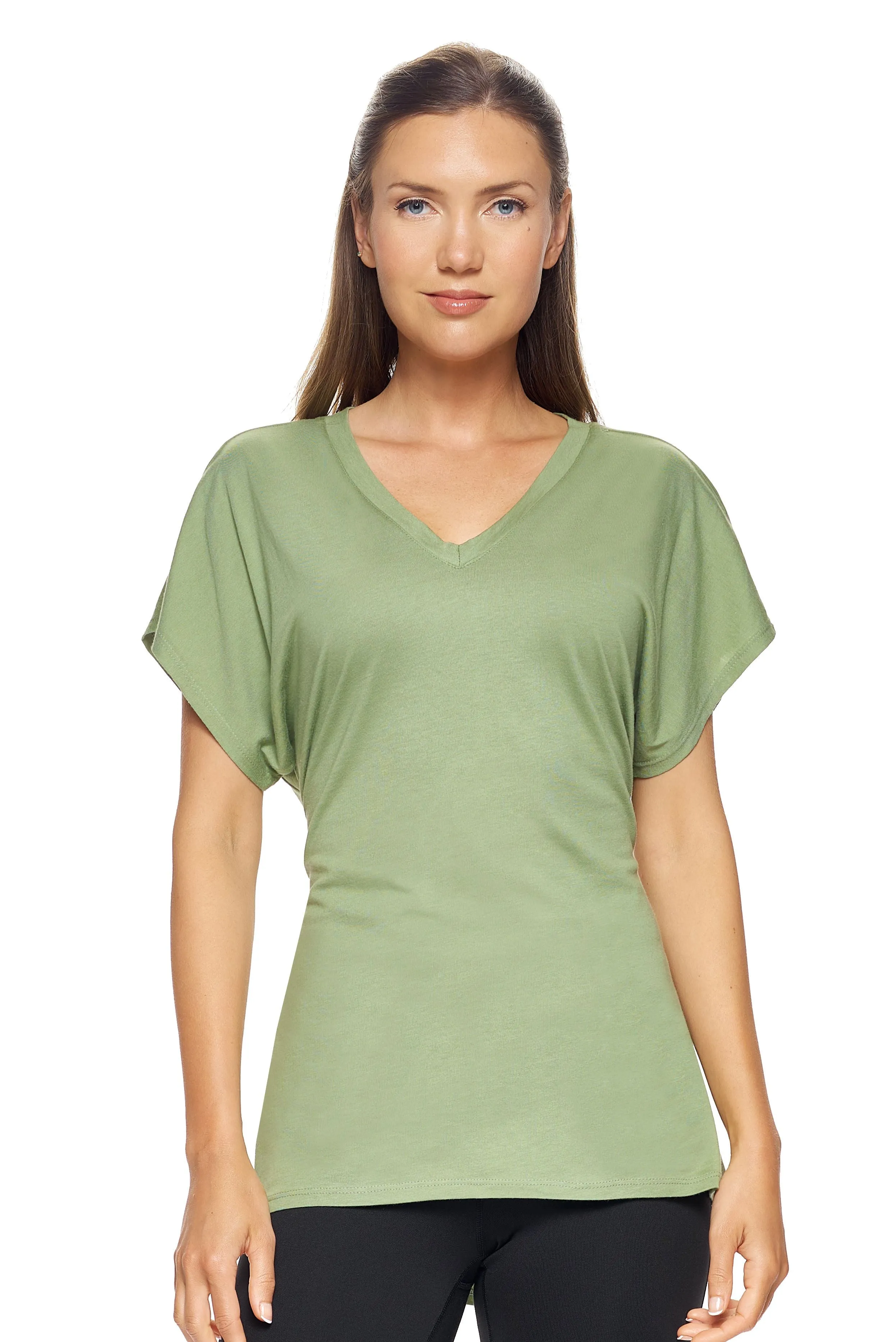 MC212 MoCA™ V-Neck Cinch Back Tee