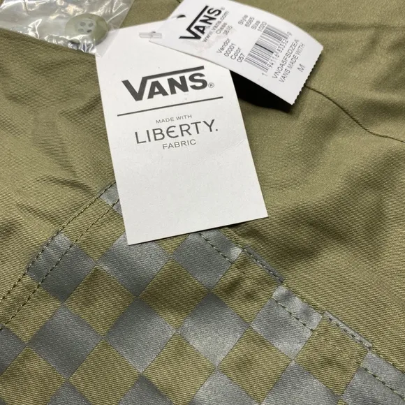 💖MEGA SALE💖VANS Made With Liberty Jacket Green Women Casual Coat VN0A5FSDZEA