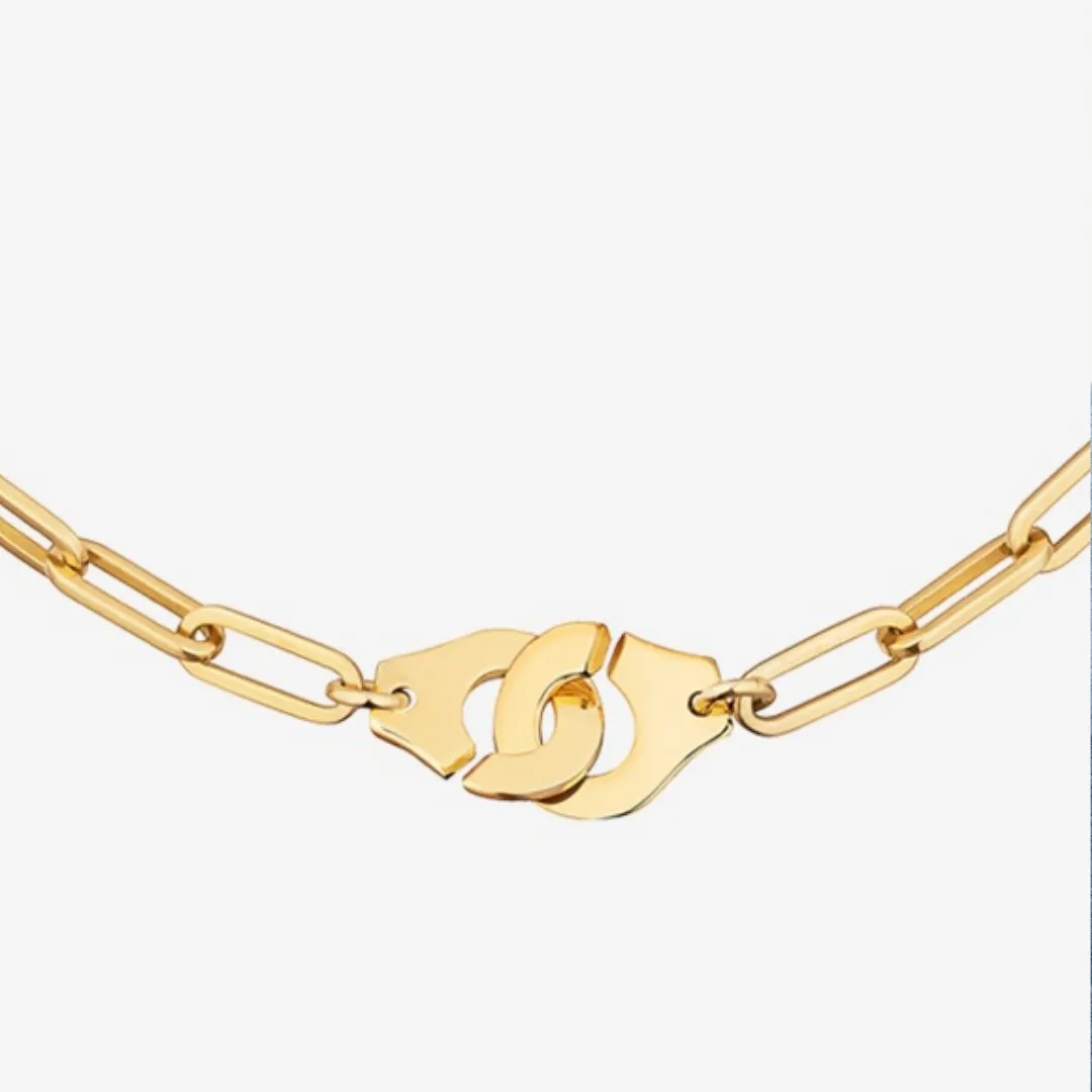 Menottes Din Van R15 Yellow Gold Necklace