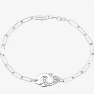 Menottes Dinh Van R12 White Gold With Diamonds