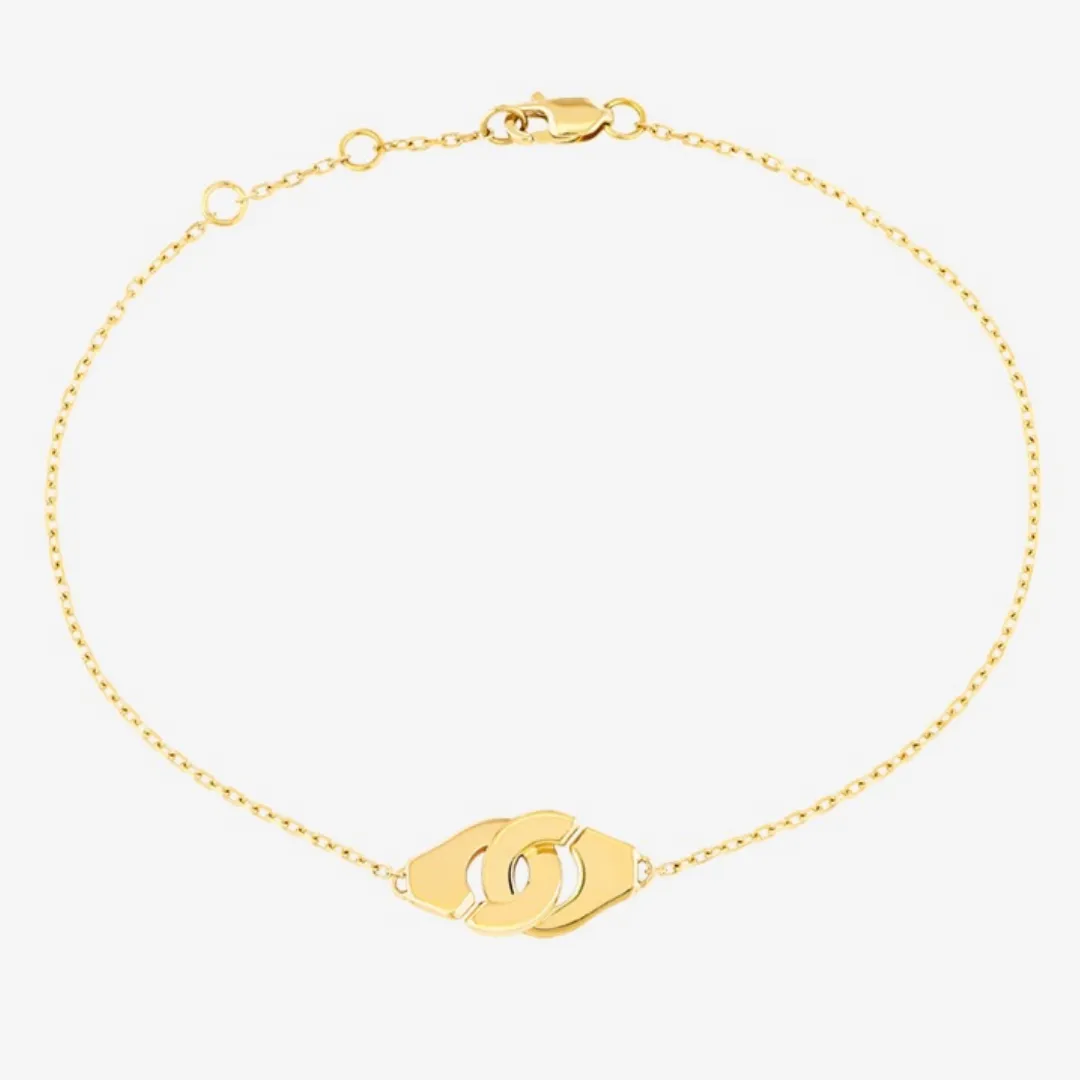 Menottes Dinh Van R8 Bracelet Small Yellow Gold
