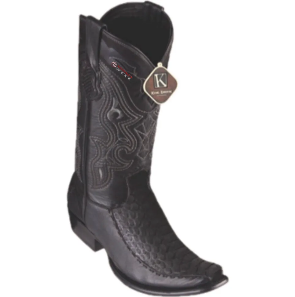 Men’s King Exotic Python & Deer Boots Dubai Toe