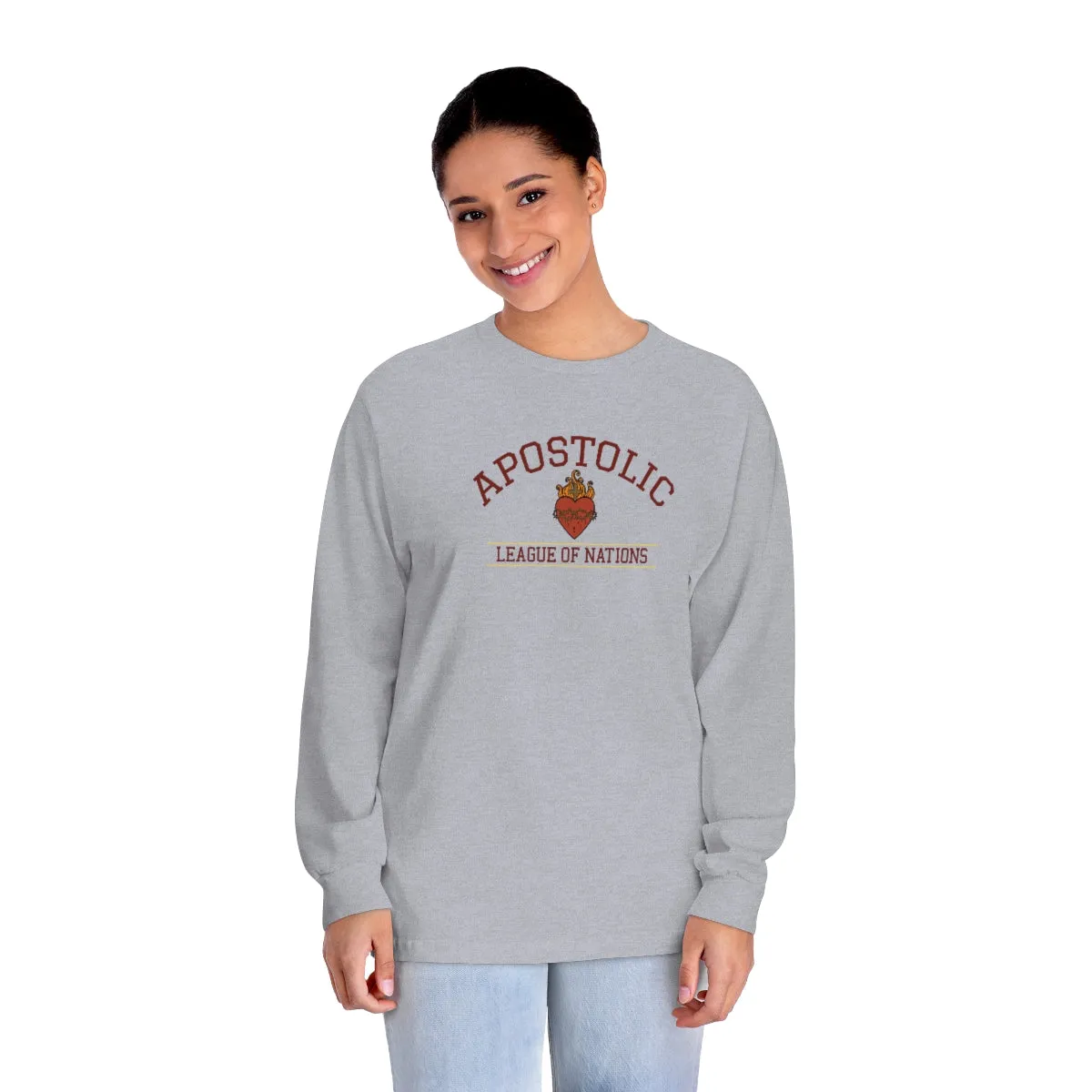 Men's long sleeve christian Catholic long sleeve Traditional religious Christmas gift shirt