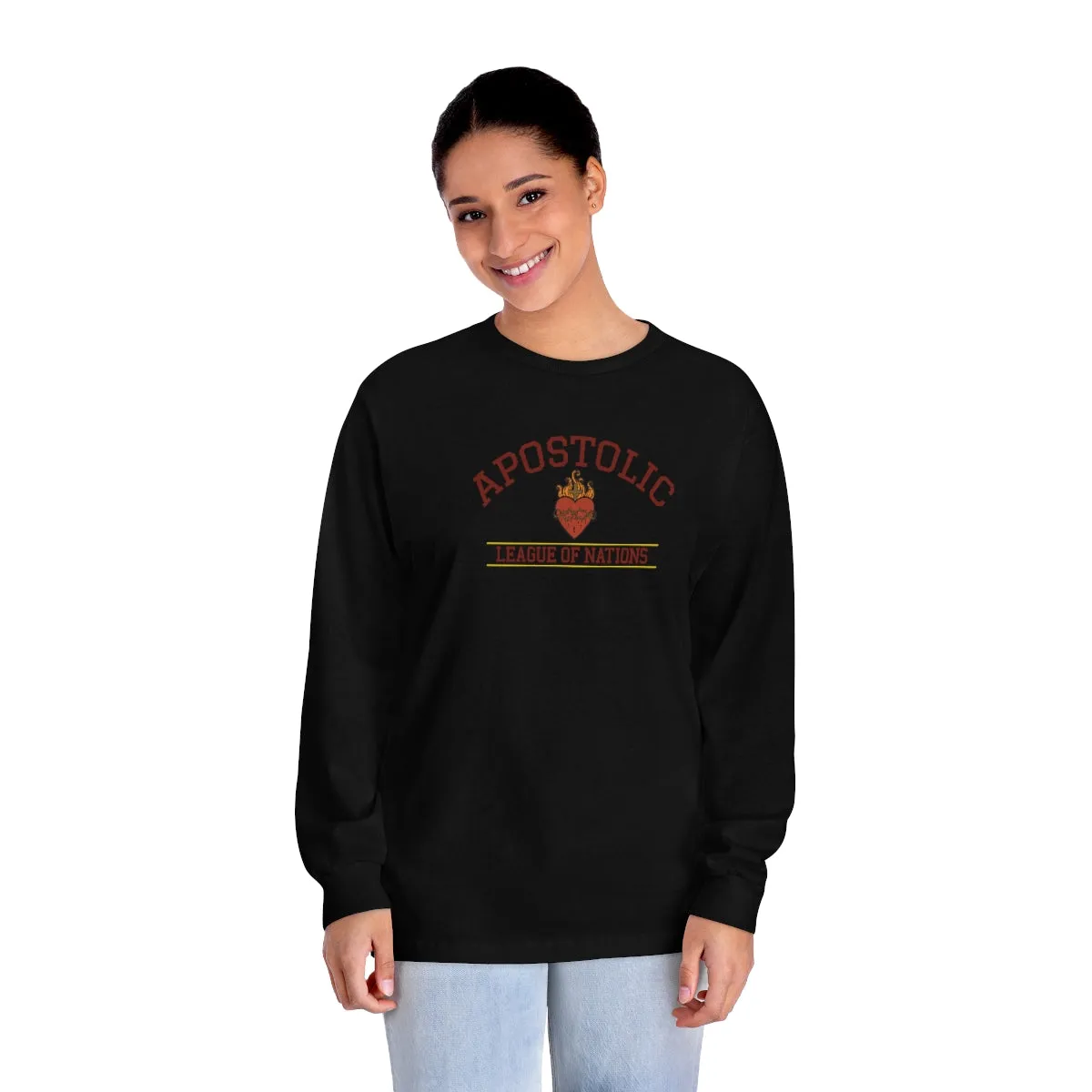 Men's long sleeve christian Catholic long sleeve Traditional religious Christmas gift shirt