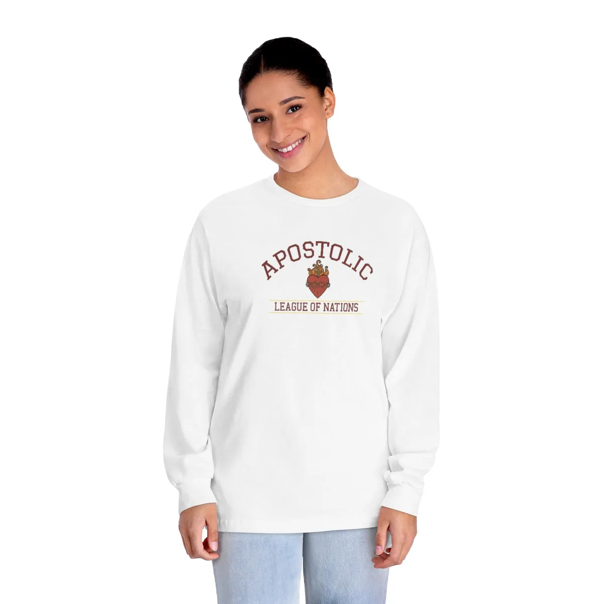 Men's long sleeve christian Catholic long sleeve Traditional religious Christmas gift shirt