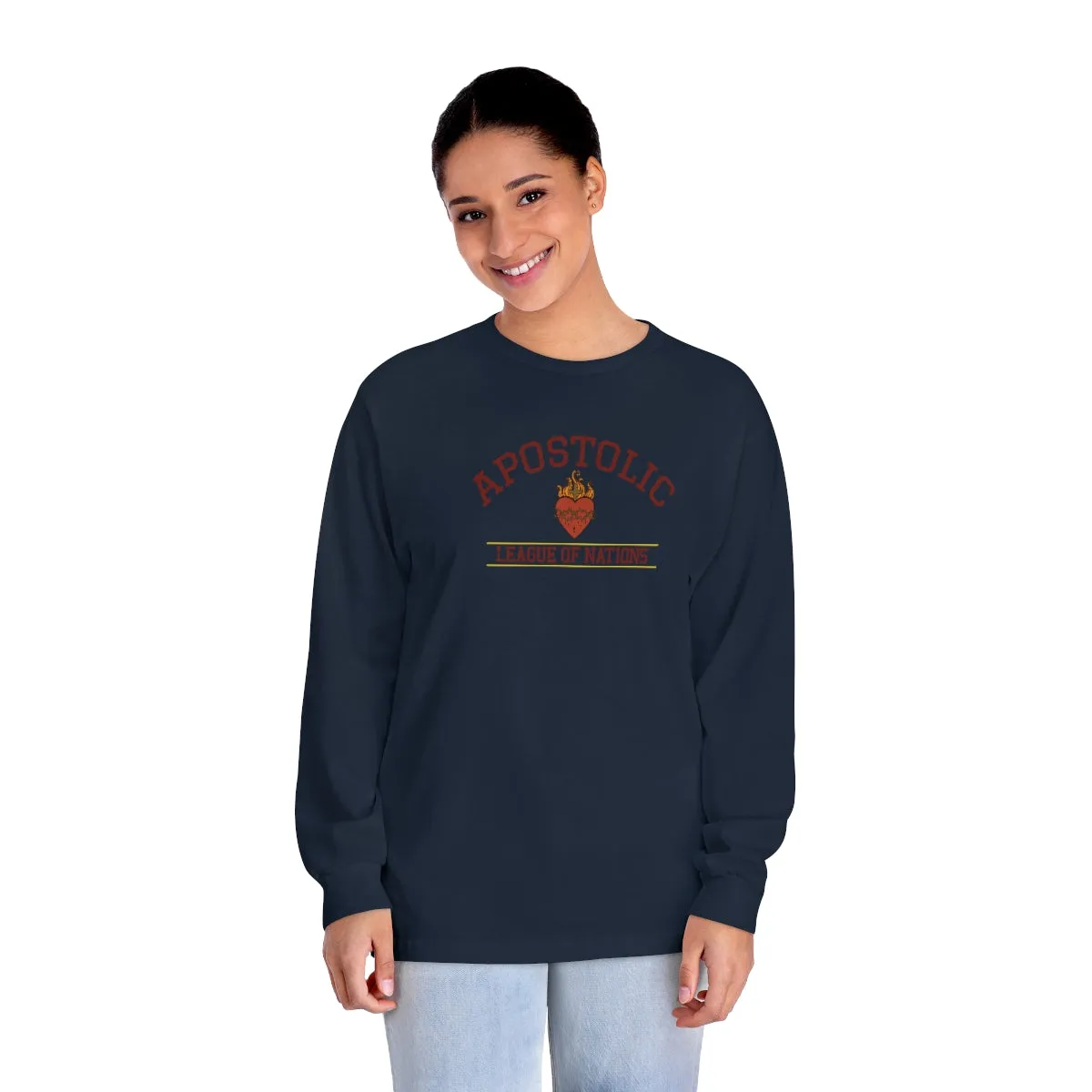 Men's long sleeve christian Catholic long sleeve Traditional religious Christmas gift shirt