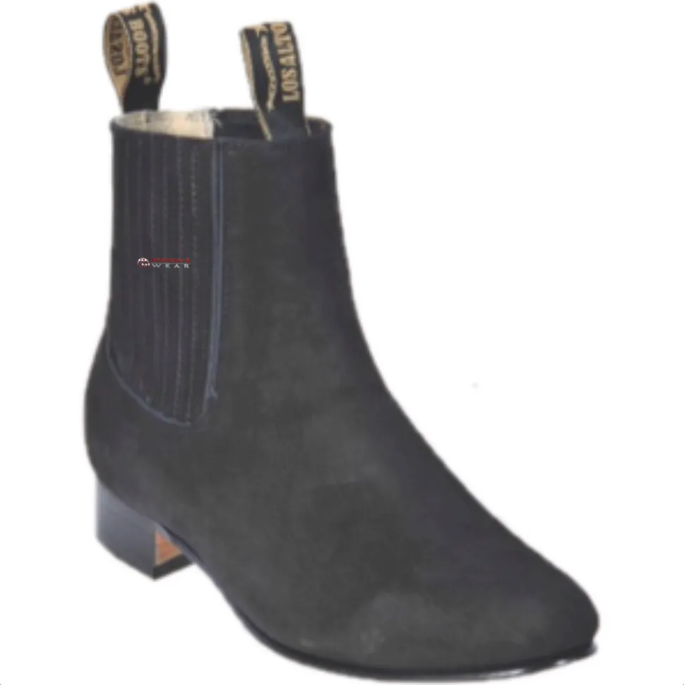 Men’s Los Altos Nobuck Suede Finish Charro Boots